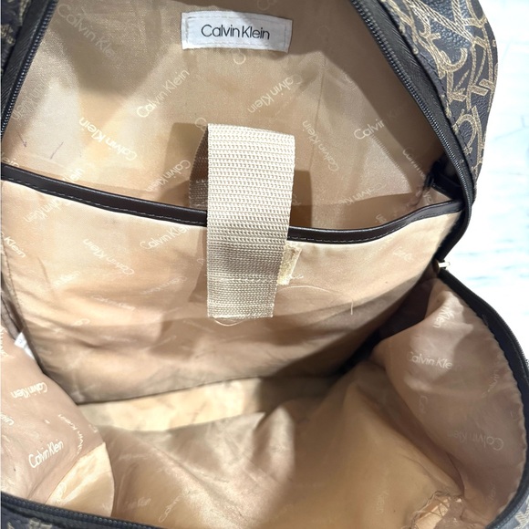 Calvin Klein Monogrammed Brown Backpack main image 8